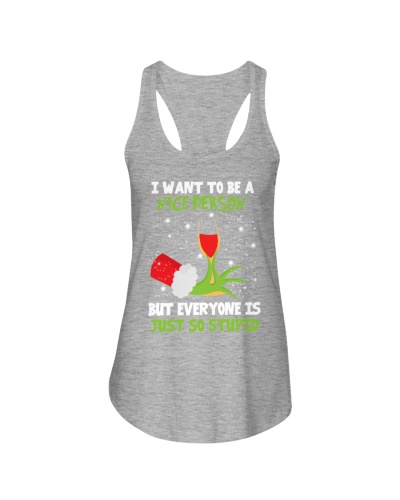 I Want To Be A Nice Person Ladies Flowy Tank