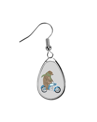 Bear T Shirt - LIMITED TIME OFFER Teardrop Earrings