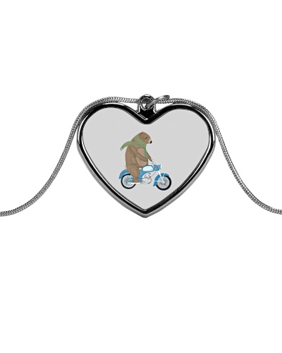 Bear T Shirt - LIMITED TIME OFFER Metallic Heart Necklace