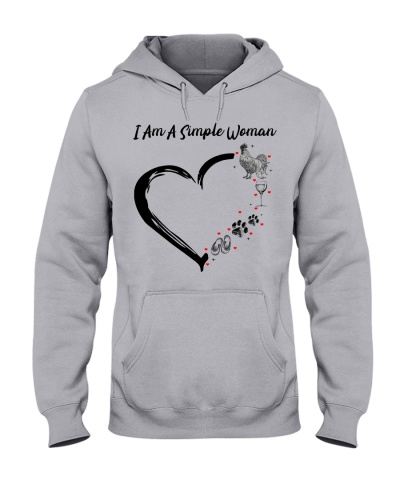 I AM A SIMPLE WOMAN Hooded Sweatshirt