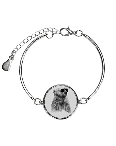 Bear T Shirt - LIMITED TIME OFFER Metallic Circle Bracelet