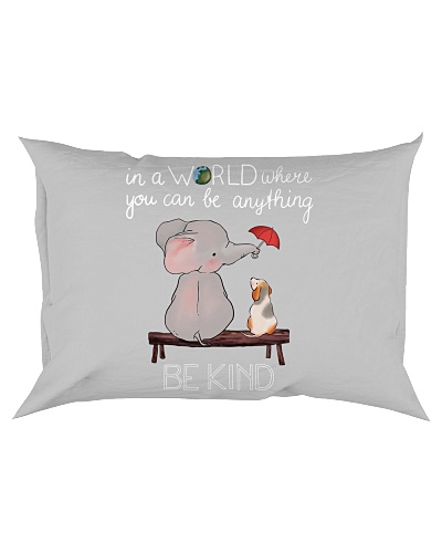 Be kind - Elephant Dog Rectangular Pillowcase