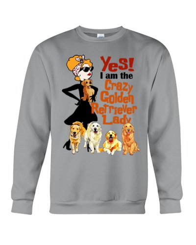 Crazy Golden Lady Crewneck Sweatshirt
