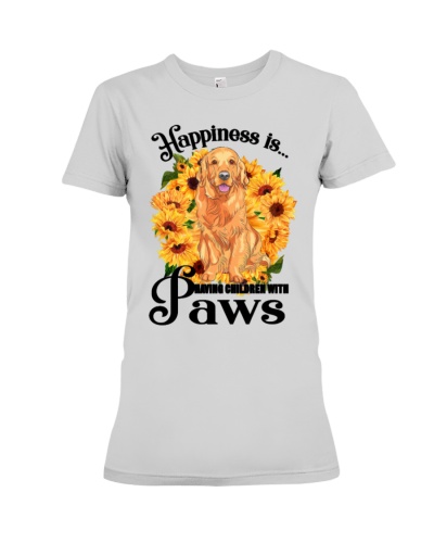Happiness - Golden Premium Fit Ladies Tee