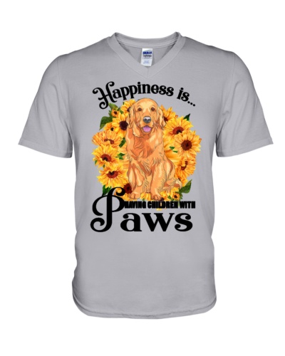 Happiness - Golden V-Neck T-Shirt