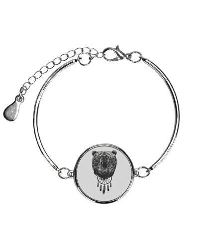 Bear T Shirt - LIMITED TIME OFFER Metallic Circle Bracelet