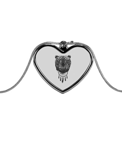 Bear T Shirt - LIMITED TIME OFFER Metallic Heart Necklace