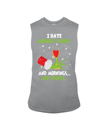 I Hate Morning People Sleeveless Tee