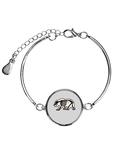 California Bear - X-Ray Metallic Circle Bracelet
