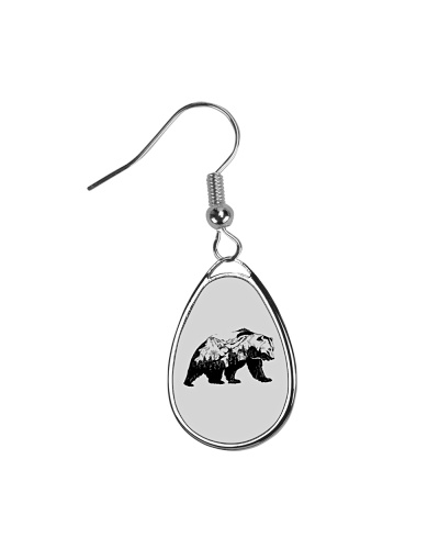 Bear T Shirt - LIMITED TIME OFFER Teardrop Earrings