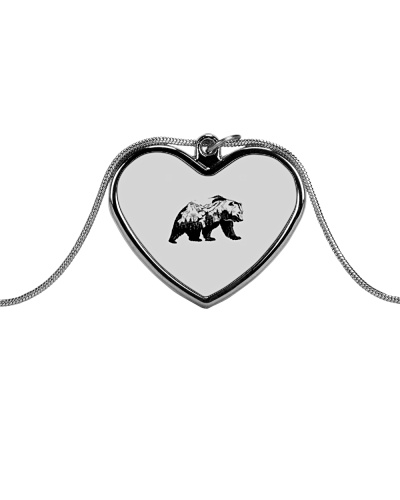 Bear T Shirt - LIMITED TIME OFFER Metallic Heart Necklace