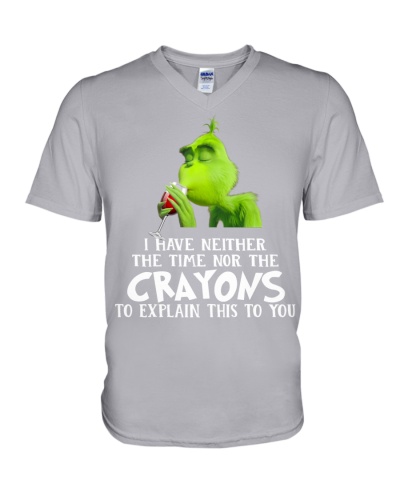 Nor The Crayons To Explain V-Neck T-Shirt