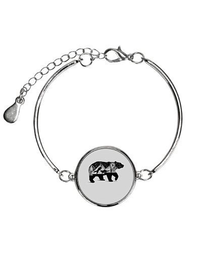 Bear T Shirt - LIMITED TIME OFFER Metallic Circle Bracelet