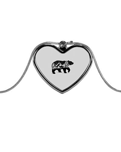 Bear T Shirt - LIMITED TIME OFFER Metallic Heart Necklace