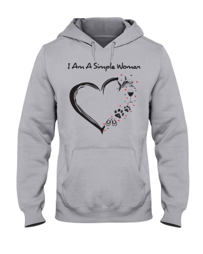 I AM A SIMPLE WOMAN - SHARK Hooded Sweatshirt