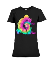 A Silent Hug Dog Premium Fit Ladies Tee tile
