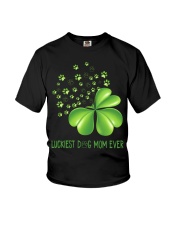 LUCKIEST DOG MOM EVER Youth T-Shirt tile