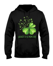 LUCKIEST DOG MOM EVER Hooded Sweatshirt tile