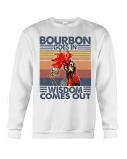 BOURBON GOES IN - WISDOW COMES OUT Crewneck Sweatshirt tile