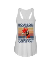 BOURBON GOES IN - WISDOW COMES OUT Ladies Flowy Tank tile