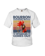 BOURBON GOES IN - WISDOW COMES OUT Youth T-Shirt tile