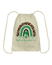 luckiest dog mom ever Drawstring Bag tile
