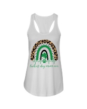 luckiest dog mom ever Ladies Flowy Tank tile
