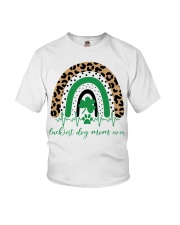 luckiest dog mom ever Youth T-Shirt tile