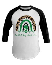 luckiest dog mom ever Baseball Tee tile