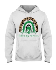 luckiest dog mom ever Hooded Sweatshirt front