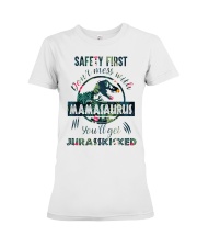 Don't Mess With Mamasaurus Premium Fit Ladies Tee tile