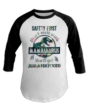 Don't Mess With Mamasaurus Baseball Tee tile