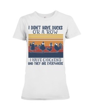 I HAVE CHICKENS Premium Fit Ladies Tee tile