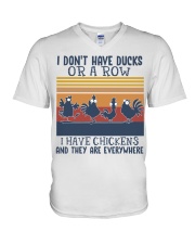I HAVE CHICKENS V-Neck T-Shirt tile