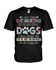 DOG LOVERS V-Neck T-Shirt tile