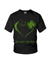 ONE LUCKY DOG MOM Youth T-Shirt tile