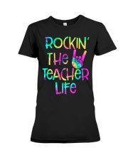 Rockin the Teacher Life Premium Fit Ladies Tee tile