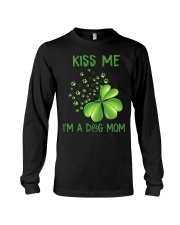 KISS ME I AM A DOG MOM Long Sleeve Tee tile