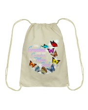 THIS GRANDMA butterfly Drawstring Bag tile