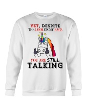 LOOK ON MY FACE Crewneck Sweatshirt tile
