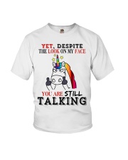 LOOK ON MY FACE Youth T-Shirt tile