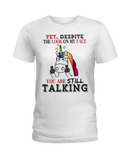LOOK ON MY FACE Ladies T-Shirt tile