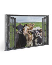 Cow Lover Window Gallery Wrapped Canvas Prints tile