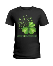 LUCKIEST social worker EVER Ladies T-Shirt tile