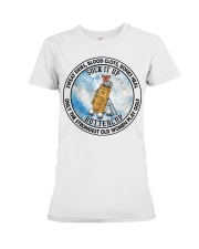 Strongest Women Play Golf Premium Fit Ladies Tee tile