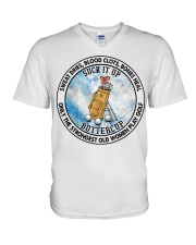 Strongest Women Play Golf V-Neck T-Shirt tile