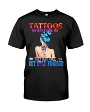 TATTOOS BETTER THAN LOVE RM Premium Fit Mens Tee tile