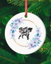 Mom Of A Beagle Circle ornament - single (porcelain) custom-circle-ornament-single-porcelain-lifestyle-10