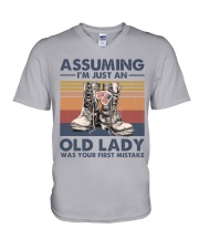 VETERANS NOT JUST AN OLD LADY V-Neck T-Shirt thumbnail