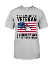 VETERAN VET'S WIFE MOM Classic T-Shirt front